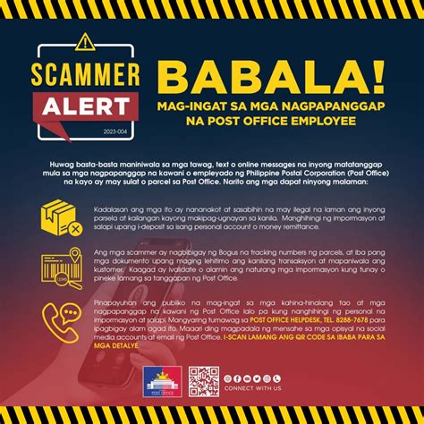 PHLPost warns public of scammers impersonating a Post Office .